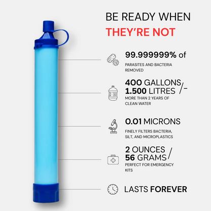 Pure Flow Water Filter Straw