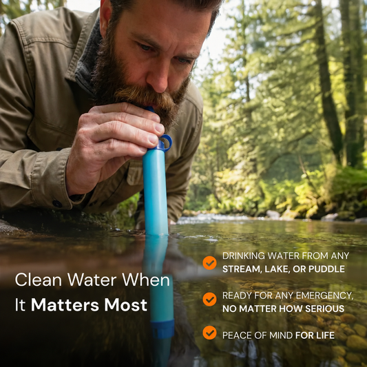 Pure Flow Water Filter Straw